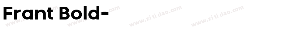 Frant Bold字体转换